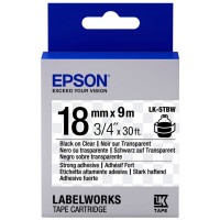 Лента Epson C53S655011 повышенной адгезии LC-5TBW9 18 мм Прозрачн./Черн., 9м