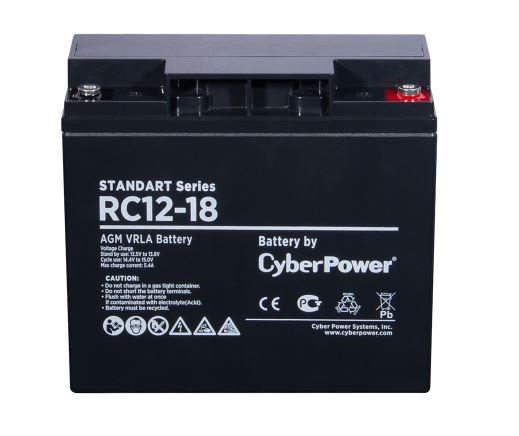 Аккумуляторная батарея CyberPower RC12-18 12В 18 Ач
