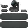 Система для видеоконференции Logitech Rally Plus, (Колонка Rally (2 шт.) Модуль микрофонов R