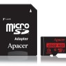 Карта памяти, Apacer, AP128GMCSX10U5-R, MicroSDXC 128GB, с адаптером SD