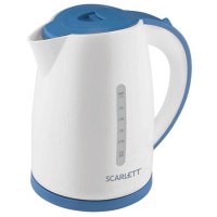 Электрический чайник Scarlett SC-EK18P44 бело-синий