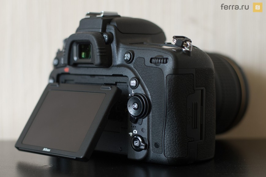 Конструкция наклонного экрана Nikon D750