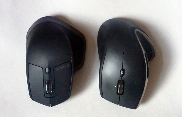 Logitech MX Master (слева) против Logitech Perfomance MX (справа). Визуальные размеры и параметры изменились незначительно.