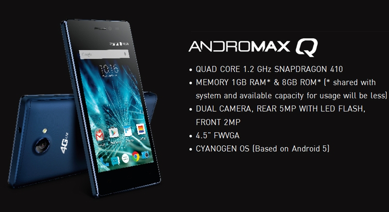 Andromax Q: бюджетный смартфон с прошивкой Cyanogen OS 12