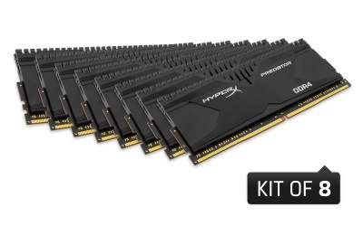 HyperX представляет комплект памяти DDR4 ёмкостью 128 ГБ	