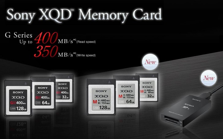 Карты памяти Sony XQD-M развивают скорость записи 440 МБ/с