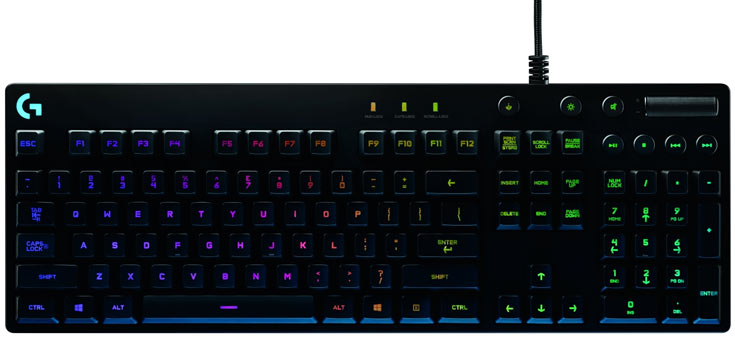 В клавиатуре Logitech G810 Orion Spectrum используются механические клавиши Romer-G В клавиатуре Logitech G810 Orion Spectrum используются механические клавиши Romer-G
