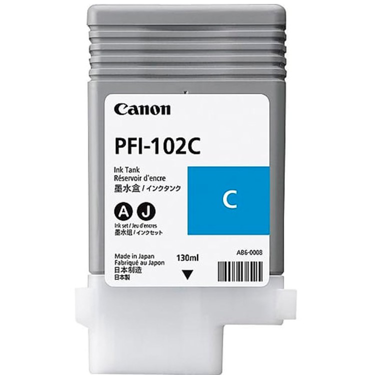 Картридж Canon PFI-102C голубой 0896B001