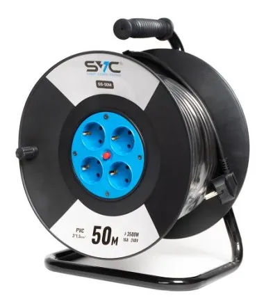 Удлинитель на катушке SVC GS-50M 50м. 240 в.