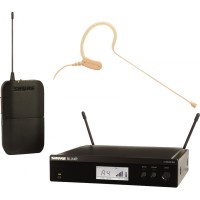 Радиосистема SHURE, BLX BLX14E/MX53, с поясным передатчиком и миниатюрной головной гарнитурой (Корея)
