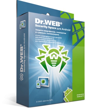 Антивирус Dr.Web Security Space (для мобильных устройств) на 36 м., 4 МУ