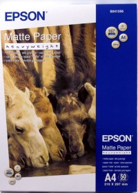 Бумага Epson Matte Paper-Heavyweight, A4, C13S041256