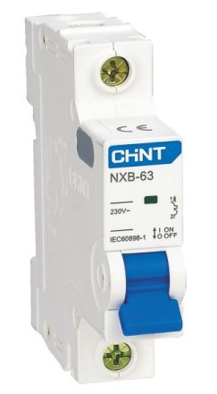 Автоматический выключатель CHINT NXB-63S 1P 6A C 4,5kA