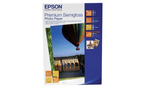 Бумага Epson Premium Semigloss Photo Paper, 10х15cm, C13S041765