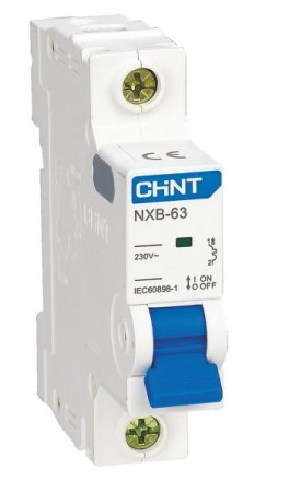 Автоматический выключатель CHINT NXB-63S 1P 10A C 4,5kA