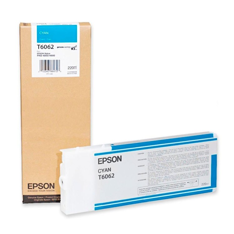 Картридж Epson C13T606200 Cyan 220 мл (C13T606200)