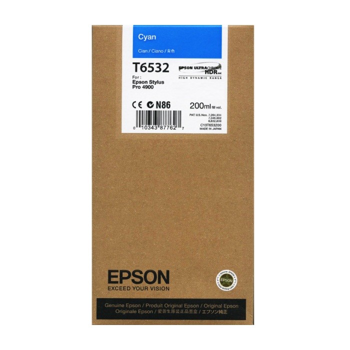 Картридж Epson T6142 Cyan 220 мл (C13T614200)