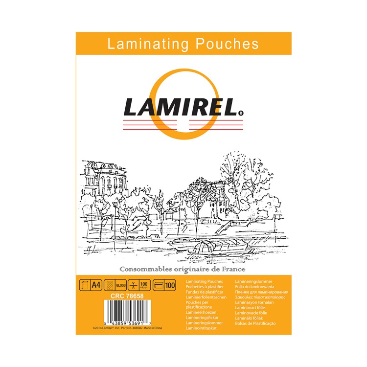 Пленка для ламинирования  Lamirel А4, 100мкм, 100 шт