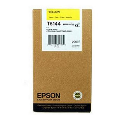 Картридж Epson T6144 Yellow 220 мл (C13T614400)
