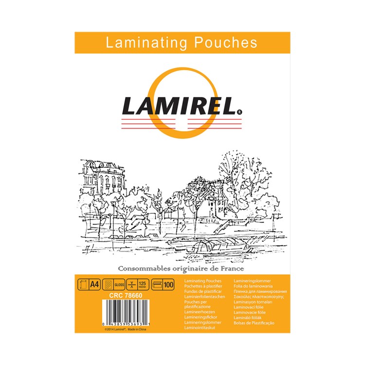 Пленка для ламинирования  Lamirel А4, 125мкм, 100 шт