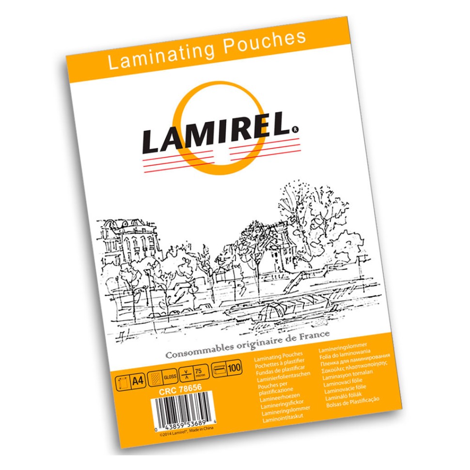  для ламинирования Lamirel А4, 75мкм, 100 шт - в Астане и в .