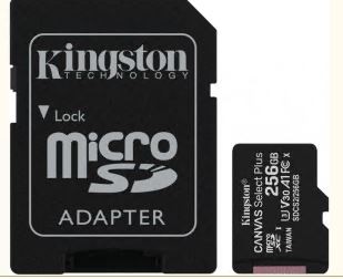 Карта памяти MicroSD 256GB Class 10 UHS-I Kingston SDCS2/256GB