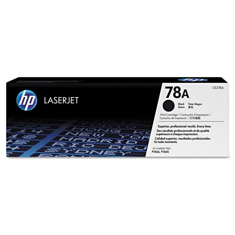 Картридж HP CE278A Cartridge for LaserJet 1566/1606/1536, черный