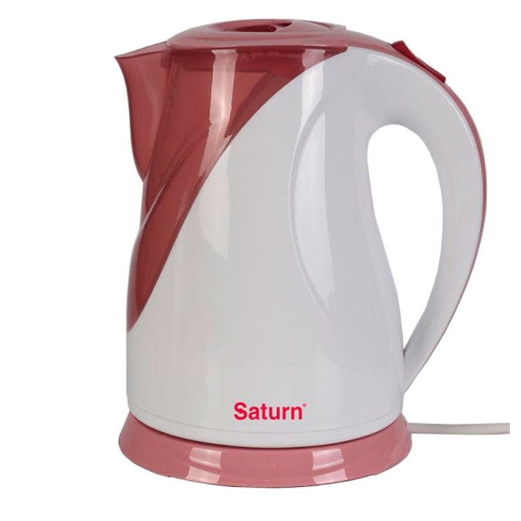 Электрический чайник Saturn ST-EK8014 белый с розовым