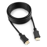 Кабель HDMI Cablexpert CC-HDMI4L-10, 3.0м, v1.4, 19M/19M, серия Light, черный, поз.разъ, экран, паке