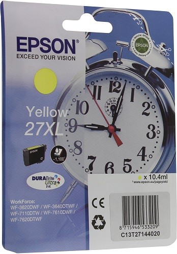 Картридж Epson C13T27144022  для  WF-7110/7610/7620 желтый new