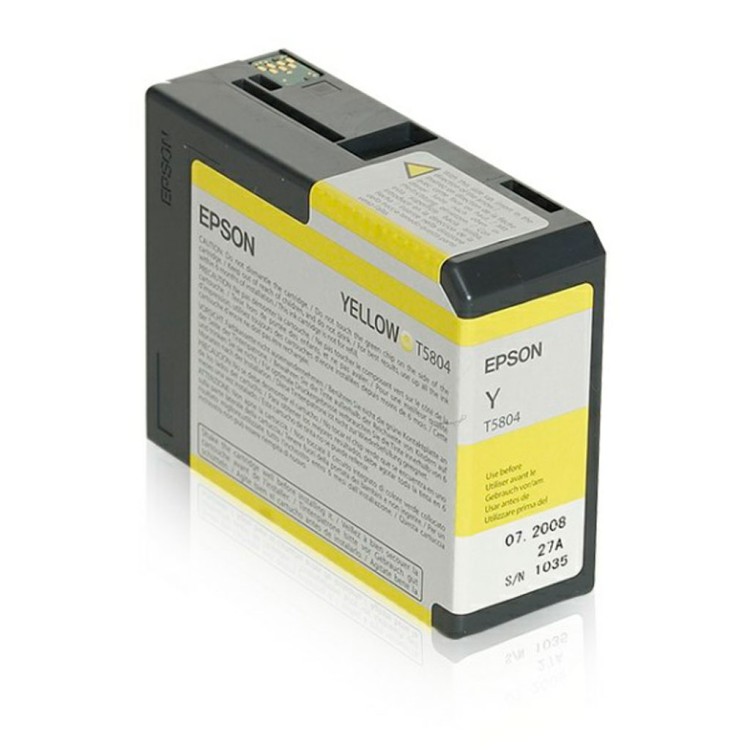 Картридж Epson T5804 Yellow 80 мл (C13T580400)