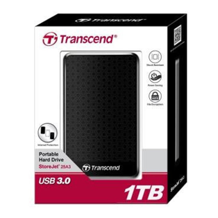 Внешний жесткий диск 2,5 1TB Transcend TS1TSJ25A3K