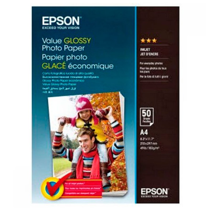 Фотобумага A4 Epson C13S400036	Value Glossy Photo Paper A4 50 sheet