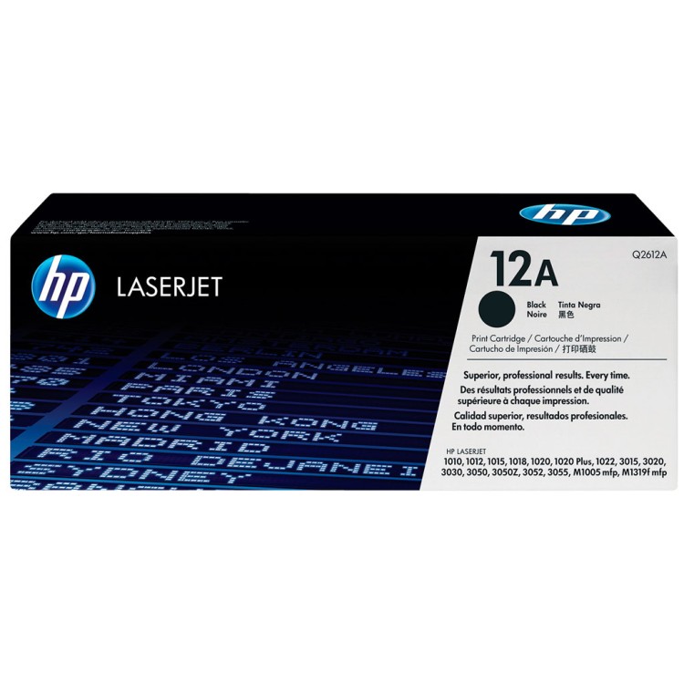 Картридж HP Q2612A Cartridge for LaserJet 1010/1012/1015/1020/1018/ до 2000 стр., черный (Original)