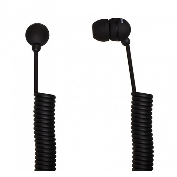 Внутриканальные наушники SmartBuy® U.F.O., растягивающийся кабель, черные (арт. SBE-2010)/60