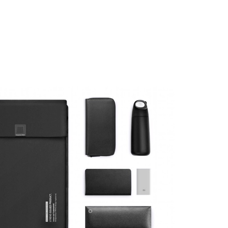 Бизнес комплект рюкзака и сумки, Xiaomi, U'REVO YQST01BD, Рюкзак/портфель 410*295*110 мм, Сумка для ноутбука 350*250*30мм, Чёрный