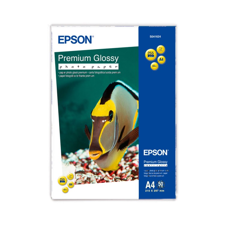 Бумага Epson Premium Glossy Photo Paper, C13S041287, A4, 20л