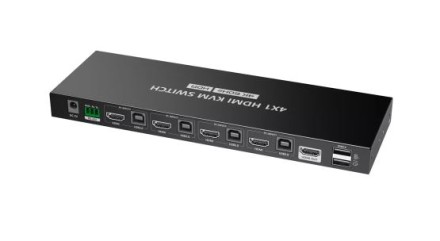 Переключатель HDMI KVM LENKENG LKV441 (4K, 4x1)