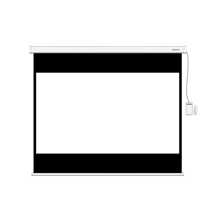 Экран моторизированный, Deluxe, DLS-ERC274х206W, Настенный/потолочный, Рабочая поверхность 266x198 см., 4:3, Matt white, Белый